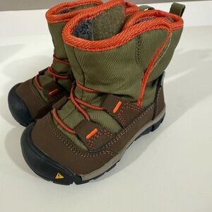 Keen Kids Boots - Olive and Orange